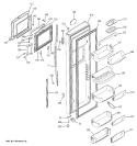 FRESH FOOD DOOR Diagram and Parts List for PSC23NHMABB  General Electric Refrigerator