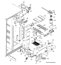 FRESH FOOD SECTION Diagram and Parts List for PSC23NHMABB  General Electric Refrigerator