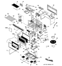 MICROWAVE Diagram and Parts List for JVM1661SB02  General Electric Microwave