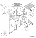 FREEZER SECTION Diagram and Parts List for HTS18GCMARWW  Hotpoint Refrigerator