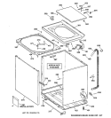 CABINET, COVER & FRONT PANEL Diagram and Parts List for VWSR4150B0WW  Hotpoint Washer