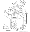 CABINET, COVER & FRONT PANEL Diagram and Parts List for VBSR3100B0WW  Hotpoint Washer
