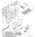 FREEZER SECTION Diagram and Parts List for GTS22ZBMARWW  General Electric Refrigerator
