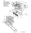 CABINET PARTS Diagram and Parts List for ZDW24AABB  General Electric Wine and Beverage Cooler