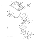 GAS & BURNER PARTS Diagram and Parts List for JGBP24BEA5AD  General Electric Range