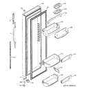 FRESH FOOD DOOR Diagram and Parts List for GSS25LGMAWW  General Electric Refrigerator