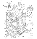 BODY PARTS Diagram and Parts List for JGBP26CEA1CC  General Electric Range