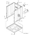 CABINET & BASE Diagram and Parts List for DDSS475EA0WW  General Electric Dryer