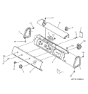 CONTROL PANEL Diagram and Parts List for DDSS475GA0WW  General Electric Dryer