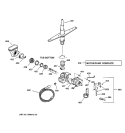 MOTOR - PUMP MECHANISM Diagram and Parts List for GSD3220F01BB  General Electric Dishwasher