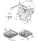BODY PARTS Diagram and Parts List for GSD2250F01CC  General Electric Dishwasher