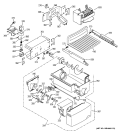 ICEMAKER & DISPENSER Diagram and Parts List for GSS25TGMBCC  General Electric Refrigerator