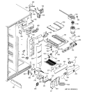 FRESH FOOD SECTION Diagram and Parts List for PSS25MGMBCC  General Electric Refrigerator