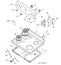 Part Location Diagram of WB03X10029 GE Assembly KNOB GE THERMOSTAT