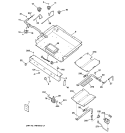 GAS & BURNER PARTS Diagram and Parts List for JGBP90MEB3BC  General Electric Range