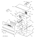 CONTROL PANEL Diagram and Parts List for JKP56SD1SS  General Electric Range