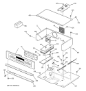 Part Location Diagram of WB27T10347 GE CONTROL OVEN (ERC3DD)