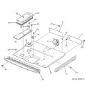 CENTER SPACER Diagram and Parts List for JKP45BD1BB  General Electric Range