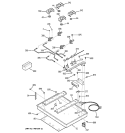Part Location Diagram of WB28T10032 GE BURNER INJET-LT. Front