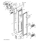 FREEZER DOOR Diagram and Parts List for PSI23NGMCCC  General Electric Refrigerator