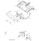 GAS & BURNER PARTS Diagram and Parts List for JGBS03PPA3AD  General Electric Range