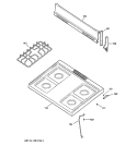 COOKTOP Diagram and Parts List for JGBS03PPA3AD  General Electric Range