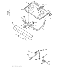 GAS & BURNER PARTS Diagram and Parts List for RGB508PEA3AD  Hotpoint Range