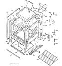 BODY PARTS Diagram and Parts List for RGB508PEA3AD  Hotpoint Range