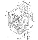 BODY PARTS Diagram and Parts List for RB525C2AD  Hotpoint Range