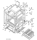 BODY PARTS Diagram and Parts List for RGB524PEA3WH  Hotpoint Range