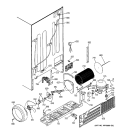 SEALED SYSTEM & MOTHER BOARD Diagram and Parts List for PSG25MIMACWW  General Electric Refrigerator