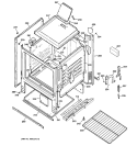 BODY PARTS Diagram and Parts List for JGBS02PPA4WH  General Electric Range