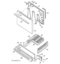 DOOR & DRAWER PARTS Diagram and Parts List for JGBS02PPA4WH  General Electric Range