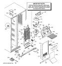 FREEZER SECTION Diagram and Parts List for RSK25LCMACCC  General Electric Refrigerator