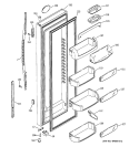 FRESH FOOD DOOR Diagram and Parts List for RCK23MGMAFCC  General Electric Refrigerator