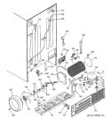 SEALED SYSTEM & MOTHER BOARD Diagram and Parts List for RCK23MGMAFCC  General Electric Refrigerator