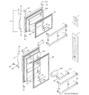DOOR PARTS Diagram and Parts List for HTS18BBMBRWW  Hotpoint Refrigerator