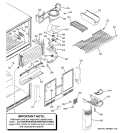 FREEZER SECTION Diagram and Parts List for HTS22CBMARCC  Hotpoint Refrigerator