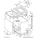 CABINET, COVER & FRONT PANEL Diagram and Parts List for VBSR3100B2WW  Hotpoint Washer