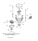 SUSPENSION, PUMP & DRIVE COMPONENTS Diagram and Parts List for VBSR3100B2WW  Hotpoint Washer