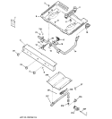 GAS & BURNER PARTS Diagram and Parts List for RGB526PEA3CT  Hotpoint Range