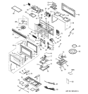 MICROWAVE Diagram and Parts List for JVM1630CD001  General Electric Microwave