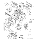 MICROWAVE Diagram and Parts List for JVM1631CD001  General Electric Microwave