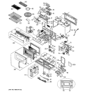 Part Location Diagram of WB07X10475 GE Vent Grille Frame