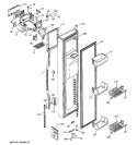 FREEZER DOOR Diagram and Parts List for PSG27NHMACBB  General Electric Refrigerator