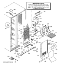 FREEZER SECTION Diagram and Parts List for PSG27NHMACBB  General Electric Refrigerator