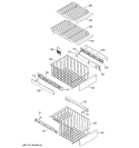 FREEZER SHELVES Diagram and Parts List for PSG27NHMACBB  General Electric Refrigerator