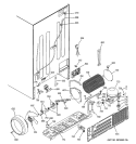SEALED SYSTEM & MOTHER BOARD Diagram and Parts List for PCG21MIMAFWW  General Electric Refrigerator