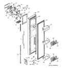 FREEZER DOOR Diagram and Parts List for GCG21IEMAFBB  General Electric Refrigerator