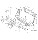 CONTROL PANEL Diagram and Parts List for JBP68WD1WW  General Electric Range